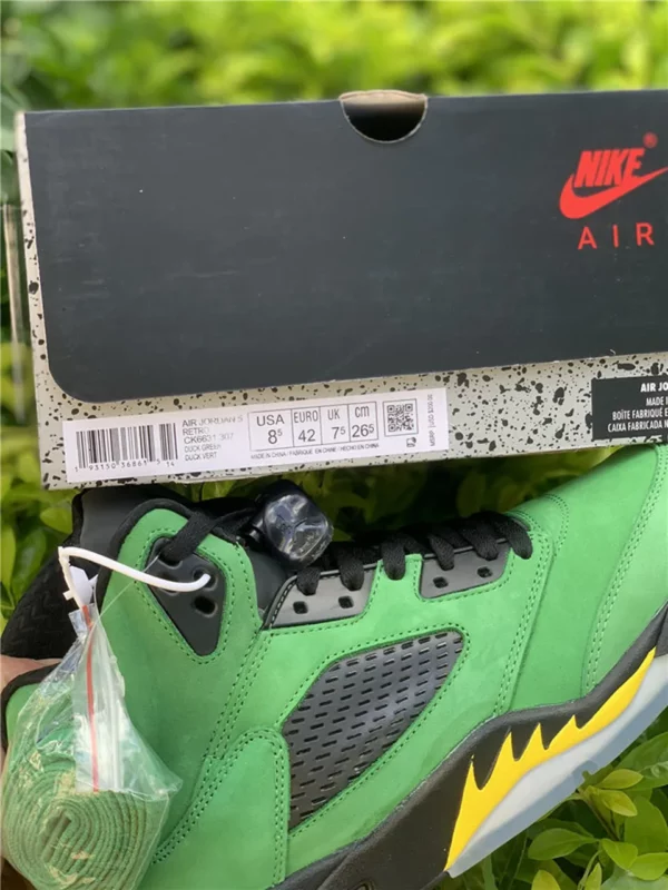 Air Jordan 5Oregon Ducks - Replica shoes