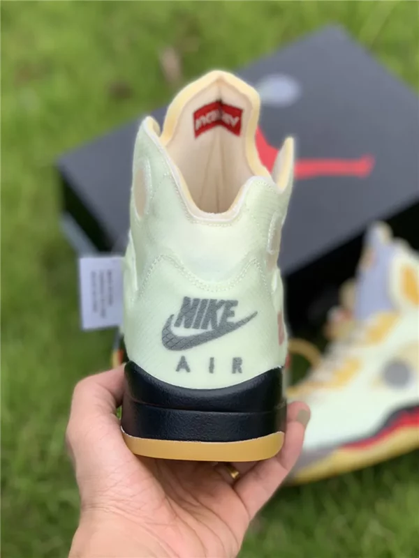 OFF-WHITE x Air Jordan 5 Sail - Replica shoes