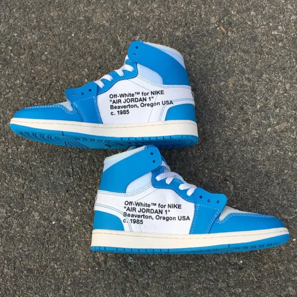 OFF-WHITE x Air Jordan 1 Powder Blue - 2018-10-13 - Replica shoes