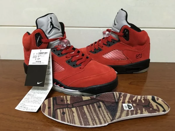 Air Jordan 5 Retro Raging Bull Red Suede - 2016-11-14 - Replica shoes