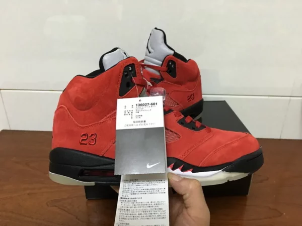 Air Jordan 5 Retro Raging Bull Red Suede - 2016-11-14 - Replica shoes