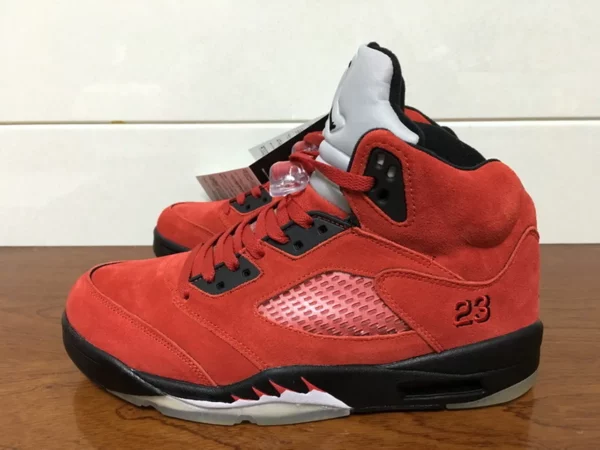 Air Jordan 5 Retro Raging Bull Red Suede - 2016-11-14 - Replica shoes