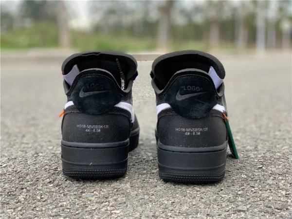 Off-White Nike Air Force 1 Low Black - Replica shoes