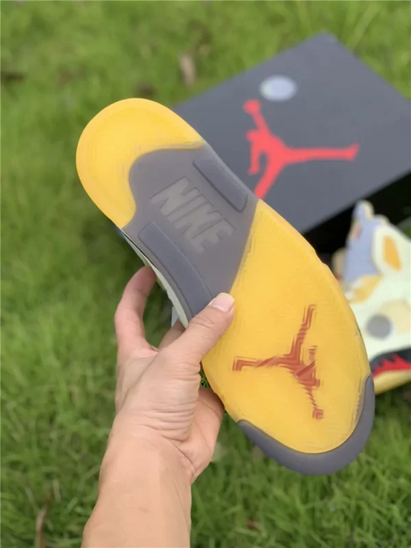 OFF-WHITE x Air Jordan 5 Sail - Replica shoes