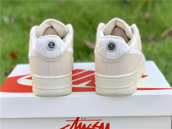 Stussy x Nike Air Force 1 Low Fossil Stone - Replica shoes