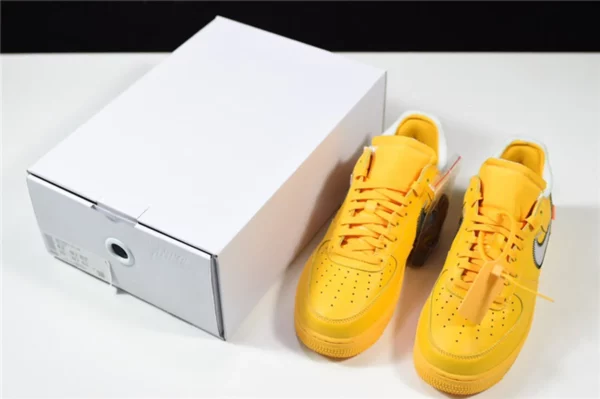 Off-White x Nike Air Force 1 Low University Gold - Replica shoes