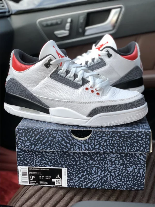 Air Jordan 3 SE DNM Fire Red - Replica shoes