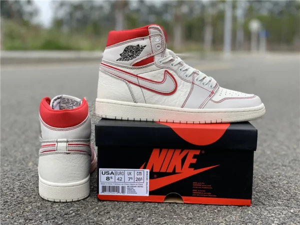 Air Jordan 1 Retro High OG SailRed - 2019-03-02 - Replica shoes