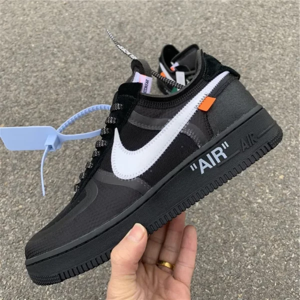 Off-White Nike Air Force 1 Low Black - Replica shoes