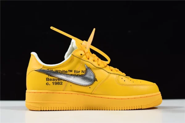 Off-White x Nike Air Force 1 Low University Gold - Replica shoes