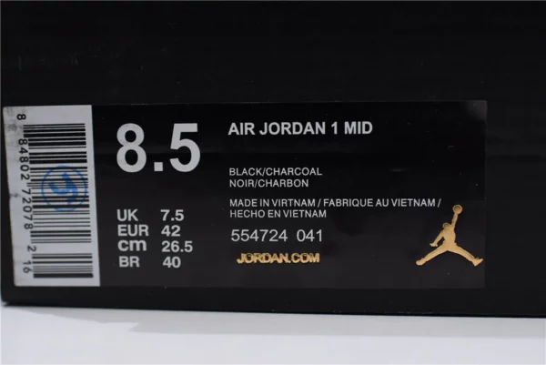 Air Jordan 1 Mid Dark Grey - 2019-03-19 - Replica shoes