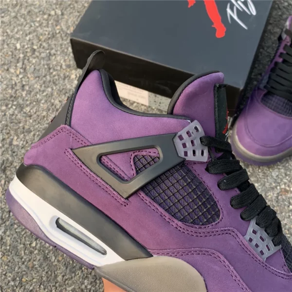 Travis Scott x Air Jordan 4 Purple Suede - 2019-05-15 - Replica shoes