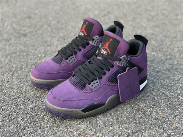 Travis Scott x Air Jordan 4 Purple Suede - 2019-05-15 - Replica shoes