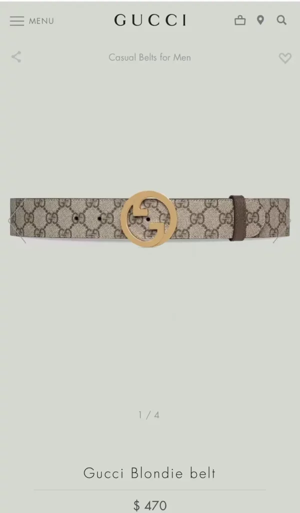 Gucci belt