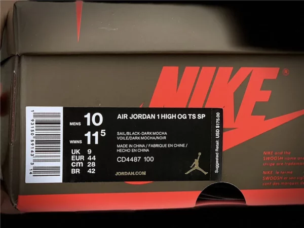 Travis Scott x Air Jordan 1 High OG - 2019-06-06 - Replica shoes