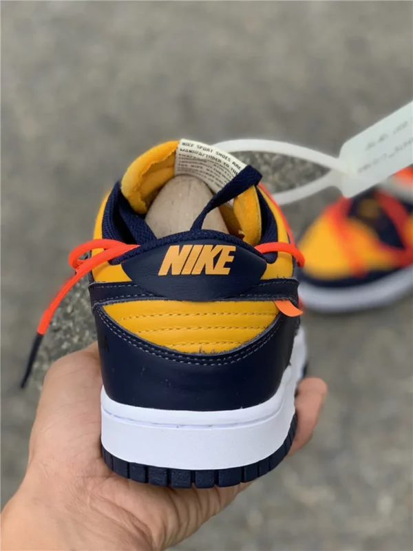 Off-White x Nike Dunk Low University Gold - Replica shoes