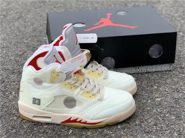 OFF-WHITE x Air Jordan 5 - Replica shoes