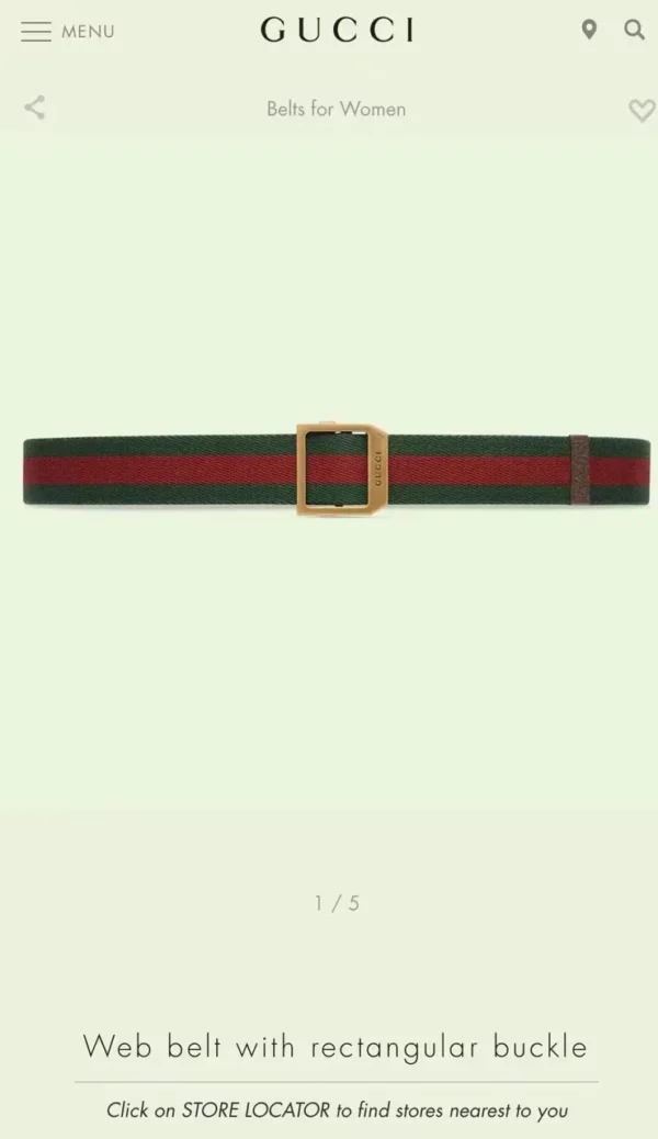 Gucci belt