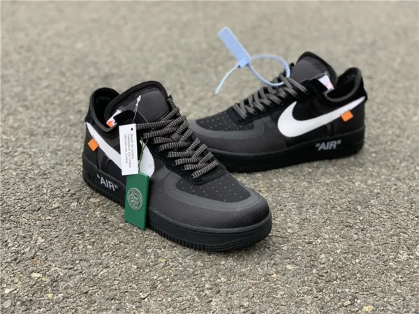 Off-White Nike Air Force 1 Low Black - Replica shoes