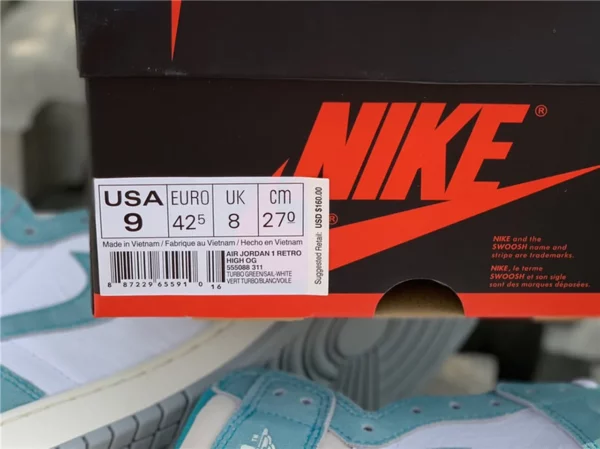 Air Jordan 1 Retro High OG Turbo Green - 2019-09-16 - Replica shoes