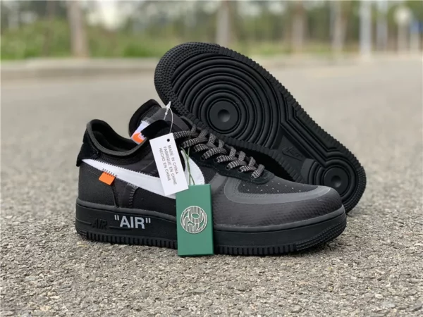 Off-White Nike Air Force 1 Low Black - Replica shoes