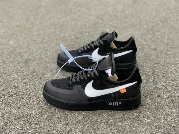 Off-White Nike Air Force 1 Low Black - Replica shoes