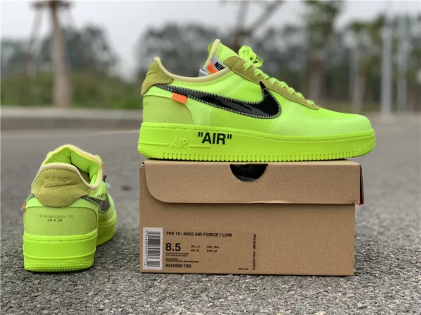 OFF-WHITE x Nike Air Force 1 Volt - Replica shoes