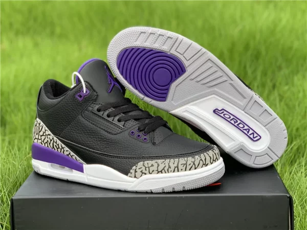 Air Jordan 3 Court Purple - Replica shoes