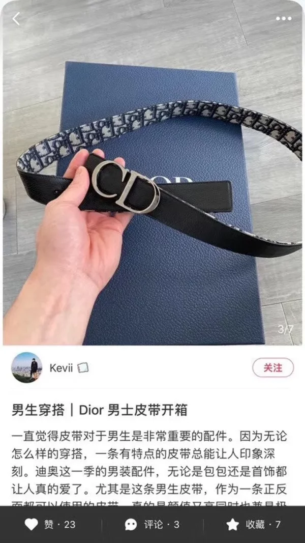 Dior belt