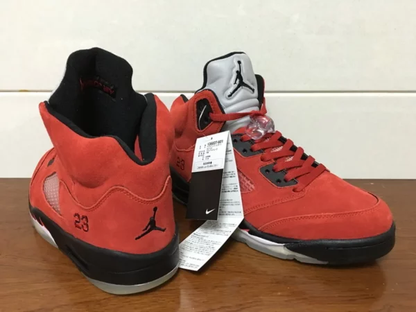 Air Jordan 5 Retro Raging Bull Red Suede - 2016-11-14 - Replica shoes